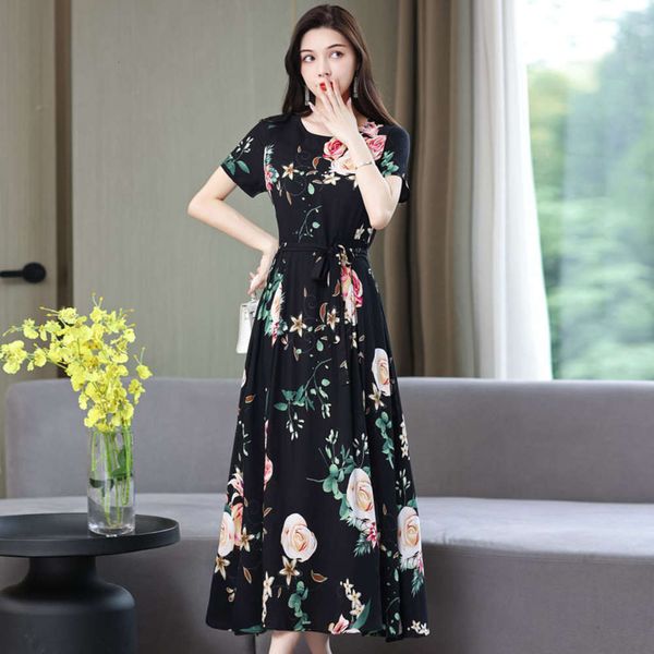 cotton silk dress women's summer broken flower large size show thin, medium and long fashion mother's middle-aged old man-made cot, Black;gray
cotton silk dress women's summer broken flower large size show thin, medium and long fashion mother's middle-aged old man-made cot, Black;gray