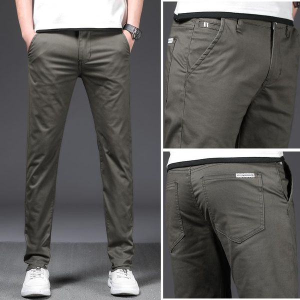 men's pants 2021 spring men casual business fashion classic style black gray straight trousers large size male brand clothes
men's pants 2021 spring men casual business fashion classic style black gray straight trousers large size male brand clothes
