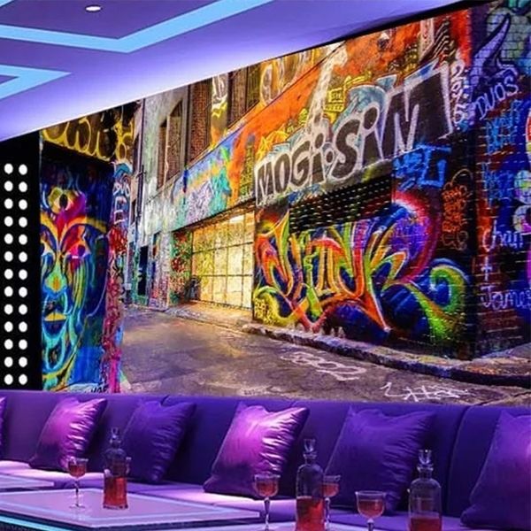 custom size wallpaper 3d stereo modern personality graffiti street mural restaurant cafe bar background decoration
custom size wallpaper 3d stereo modern personality graffiti street mural restaurant cafe bar background decoration