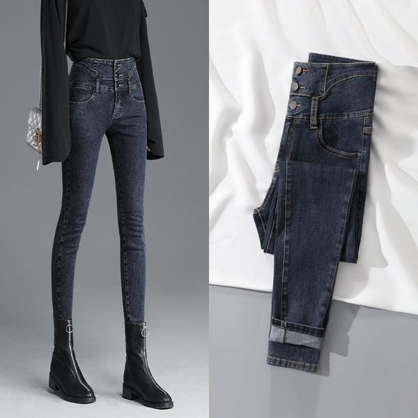 women's pants & capris 2021 pencil spring autumn high waist button design fashion ankle-length jeans skinny female, Black;white
women's pants & capris 2021 pencil spring autumn high waist button design fashion ankle-length jeans skinny female, Black;white