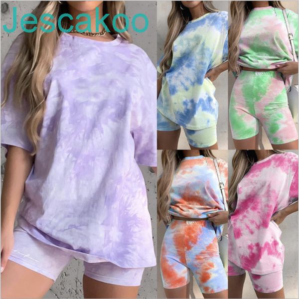 womens tracksuits short sleeve tees shorts suits pants tie dye home suits clothing comfortable sets loose tshirt 2 pieces j325, White
womens tracksuits short sleeve tees shorts suits pants tie dye home suits clothing comfortable sets loose tshirt 2 pieces j325, White