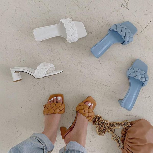 2021 new design weave slipper fashion brand med heel sandals square toe slip on summer outdoor slide flip flop women shoes mujer, Black
2021 new design weave slipper fashion brand med heel sandals square toe slip on summer outdoor slide flip flop women shoes mujer, Black