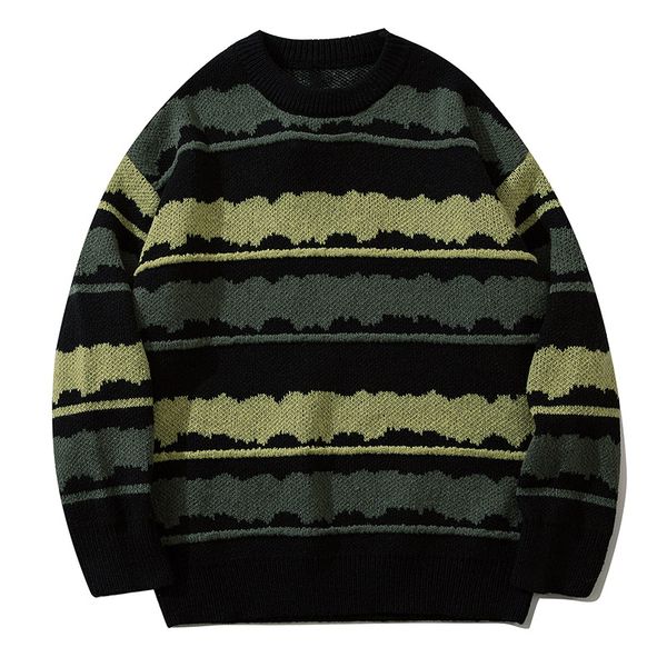 harajuku vintage jumper striped ugly sweater streetwear pullover men oversized hip hop punk knitwear video grandpa sweater, White;black
harajuku vintage jumper striped ugly sweater streetwear pullover men oversized hip hop punk knitwear video grandpa sweater, White;black
