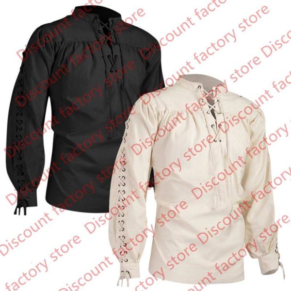 mens blouse bandage long sleeve shirts gothic style blouse solid polyester bandage shirts plus size, White;black
mens blouse bandage long sleeve shirts gothic style blouse solid polyester bandage shirts plus size, White;black