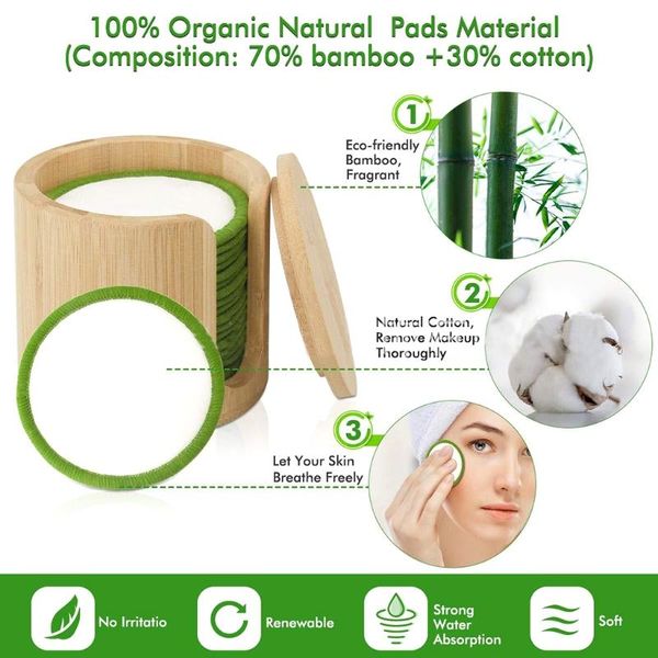 sponges, applicators & cotton q1qd 16/20pcs reusable bamboo fiber pads washable makeup remover pad soft face skin cleaner facial cleaning be
sponges, applicators & cotton q1qd 16/20pcs reusable bamboo fiber pads washable makeup remover pad soft face skin cleaner facial cleaning be