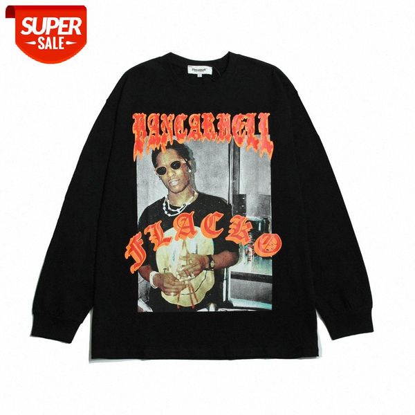 wind hip-hop character printing long-sleeved t-shirt men's street flow loose round neck pullover bottoming shirt #5w2y, White;black
wind hip-hop character printing long-sleeved t-shirt men's street flow loose round neck pullover bottoming shirt #5w2y, White;black