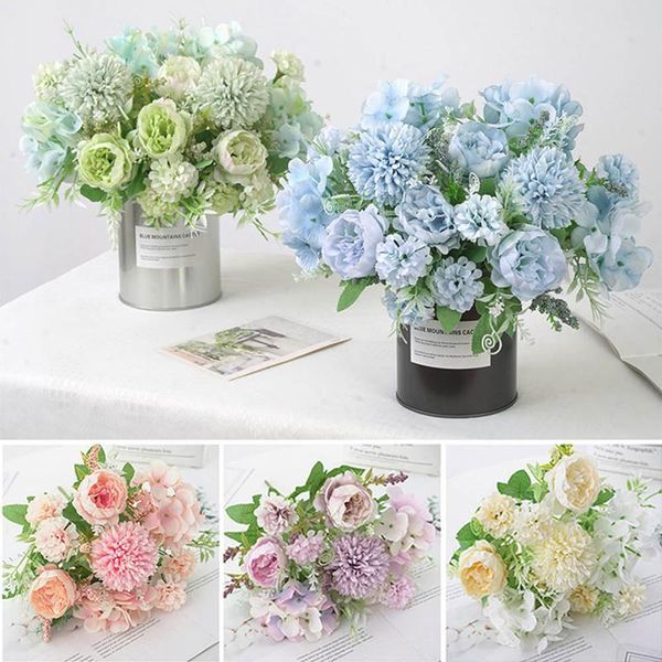 decorative flowers & wreaths 7 heads peony rose hydrangea artificial bouquet silk flower for home decoration fake bridal hand
decorative flowers & wreaths 7 heads peony rose hydrangea artificial bouquet silk flower for home decoration fake bridal hand