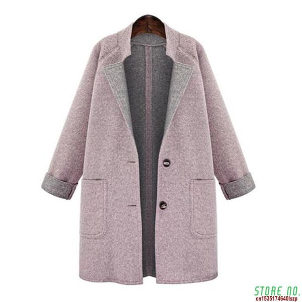 large size woolen coat european american casual windbreaker mid-long single-breasted basic paragraph woolen jacket autumn winter, Black
large size woolen coat european american casual windbreaker mid-long single-breasted basic paragraph woolen jacket autumn winter, Black