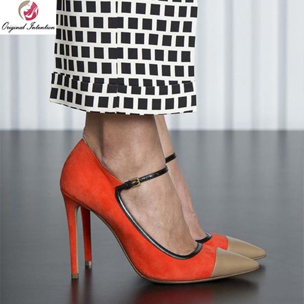 dress shoes original intention elegant women heels pumps stilettlo high pointed toe ladies work mix colors buckle size 15, Black
dress shoes original intention elegant women heels pumps stilettlo high pointed toe ladies work mix colors buckle size 15, Black