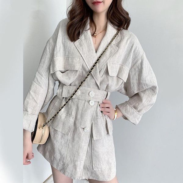 loose fit linen button split joint big size jacket new lapel long sleeve women coat fashion tide spring 2021, Black;brown
loose fit linen button split joint big size jacket new lapel long sleeve women coat fashion tide spring 2021, Black;brown