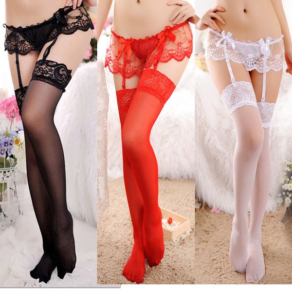 underwear womens sheer lace thigh-highs stockings & garter belt suspender set lace lingerie, Black;white
underwear womens sheer lace thigh-highs stockings & garter belt suspender set lace lingerie, Black;white