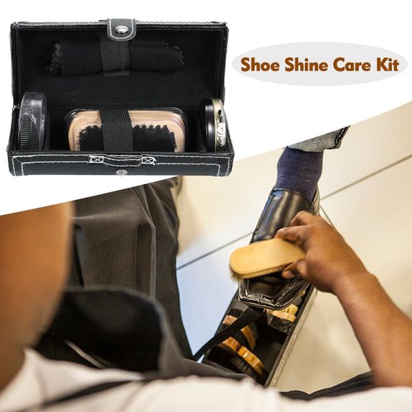 shoe polish care kit professional leather shoe shine set brushes compact cleaning kit with pu leather case 6pcs
shoe polish care kit professional leather shoe shine set brushes compact cleaning kit with pu leather case 6pcs