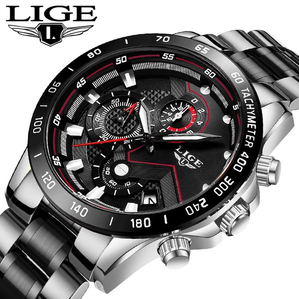 lige new men watch business waterproof date watches fashion multifunction stainless steel black quartz watch relojes para hombreg, Slivery;brown
lige new men watch business waterproof date watches fashion multifunction stainless steel black quartz watch relojes para hombreg, Slivery;brown