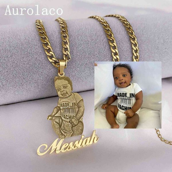 designer necklace aurolaco custom po picture nameplate pendent for kids memory jewelry family gifts collar, Silver
designer necklace aurolaco custom po picture nameplate pendent for kids memory jewelry family gifts collar, Silver