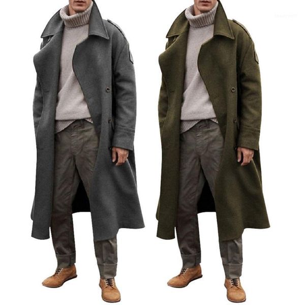 men's trench coats long-sleeved coat men classic solid color autumn winter long jacket casual loose male temperament overcoat, Tan;black
men's trench coats long-sleeved coat men classic solid color autumn winter long jacket casual loose male temperament overcoat, Tan;black
