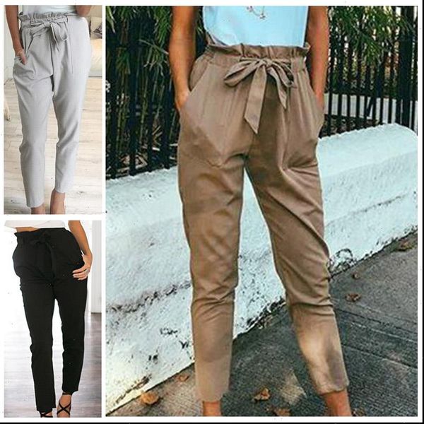 drawstring bow tie harem pants women 2019 fashion chiffon elastic high waist pockets casual trousers femme pantalon pencil pants, Black;white
drawstring bow tie harem pants women 2019 fashion chiffon elastic high waist pockets casual trousers femme pantalon pencil pants, Black;white