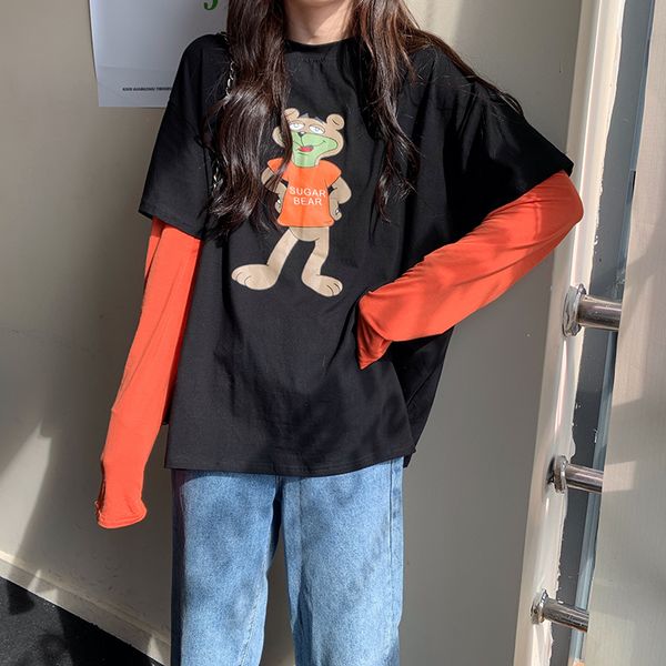 2021 spring new all-match color contrast personality fake two long-sleeved t-shirts female college style fwsa, White
2021 spring new all-match color contrast personality fake two long-sleeved t-shirts female college style fwsa, White