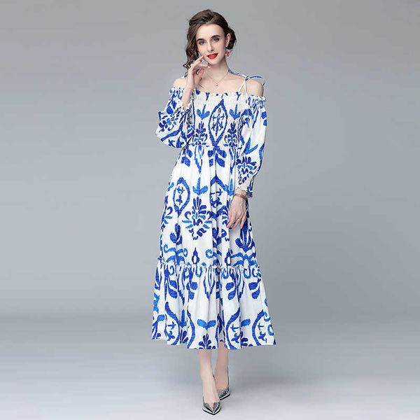 womens elegant vintage blue floral print dress slash neck lantern sleeve cocktail party robe ladies pleated dress vestidos 210525, Black;gray
womens elegant vintage blue floral print dress slash neck lantern sleeve cocktail party robe ladies pleated dress vestidos 210525, Black;gray