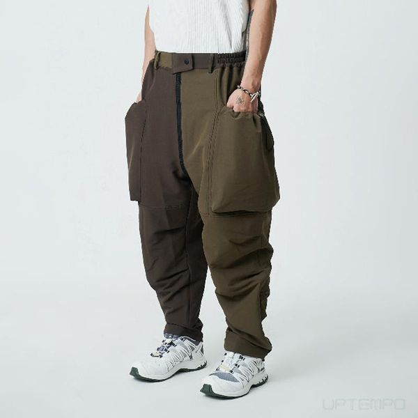 men's pants symbiotic efffect multi form spliced zipper stitching slacks cargo techwear streetwear gorpcore japanese style, Black
men's pants symbiotic efffect multi form spliced zipper stitching slacks cargo techwear streetwear gorpcore japanese style, Black