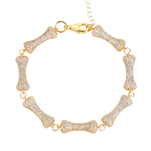 new 5mm dog bone men's hip hop gold color bracelet chain zircon copper link fashion rock jewelry, Black
new 5mm dog bone men's hip hop gold color bracelet chain zircon copper link fashion rock jewelry, Black