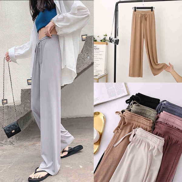 women's pants & capris mosimolly women summer ice silk wide leg floor length long cool casual female trousers bottom th0s, Black;white
women's pants & capris mosimolly women summer ice silk wide leg floor length long cool casual female trousers bottom th0s, Black;white
