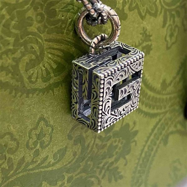 iter women square necklace 925 silver jewelry hollow out pendant necklace for men and women
iter women square necklace 925 silver jewelry hollow out pendant necklace for men and women