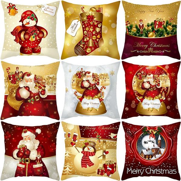 cushion/decorative pillow christmas pillowcase golden cartoon santa claus series office sofa cushion 45x45cm
cushion/decorative pillow christmas pillowcase golden cartoon santa claus series office sofa cushion 45x45cm