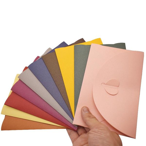 gift wrap 10pcs 17.5*11cm colorful envelope self-locking buckle cute handmade paper envelopes wedding invitations card stationary
gift wrap 10pcs 17.5*11cm colorful envelope self-locking buckle cute handmade paper envelopes wedding invitations card stationary