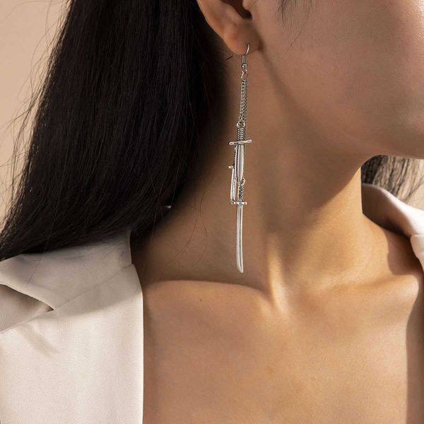 jewelry antique versatile cross chain women's creative personality a variety of sword element earrings, Silver
jewelry antique versatile cross chain women's creative personality a variety of sword element earrings, Silver
