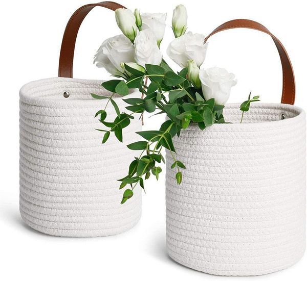 storage baskets basket wall hanging flower rope pot home garden decoration container
storage baskets basket wall hanging flower rope pot home garden decoration container