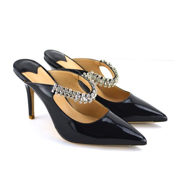 dress shoes fashion pointed women's wedding sandals buckle rhinestone party, Black
dress shoes fashion pointed women's wedding sandals buckle rhinestone party, Black