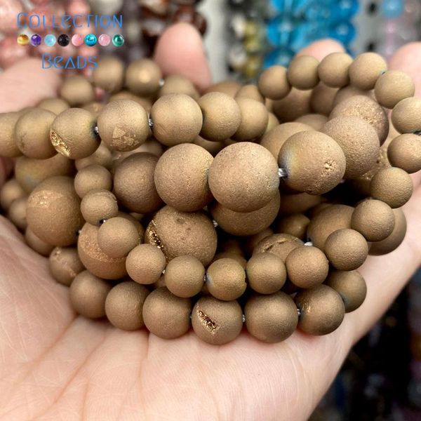 other natural stone bronze druzy agates beads loose spacer round for jewelry making 6-12mm diy bracelet accessories wholesale
other natural stone bronze druzy agates beads loose spacer round for jewelry making 6-12mm diy bracelet accessories wholesale
