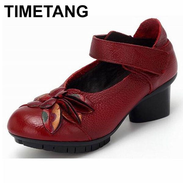 dress shoes timetang 2021spring and summer ethnic style genuine leather handmade women mid heels pumps round toe high, Black
dress shoes timetang 2021spring and summer ethnic style genuine leather handmade women mid heels pumps round toe high, Black