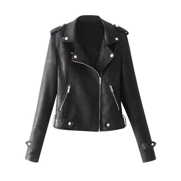 women's jackets 2021spring autumn short faux soft leather jacket women fashion zipper motorcycle pu ladies basic street coat, Black;brown
women's jackets 2021spring autumn short faux soft leather jacket women fashion zipper motorcycle pu ladies basic street coat, Black;brown