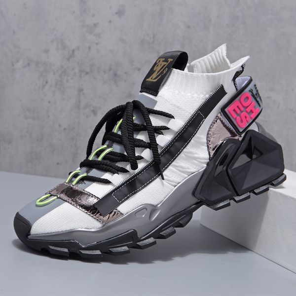 2021 autumn new flying woven casual men's korean version trend versatile sports dad shoes men, Black
2021 autumn new flying woven casual men's korean version trend versatile sports dad shoes men, Black