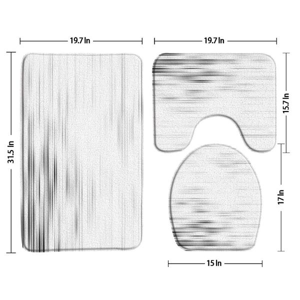 bath mats geometric stripes bathroom mat non-slip three piece set flannel toilet cover lid cushion decor u-shaped pad home door
bath mats geometric stripes bathroom mat non-slip three piece set flannel toilet cover lid cushion decor u-shaped pad home door