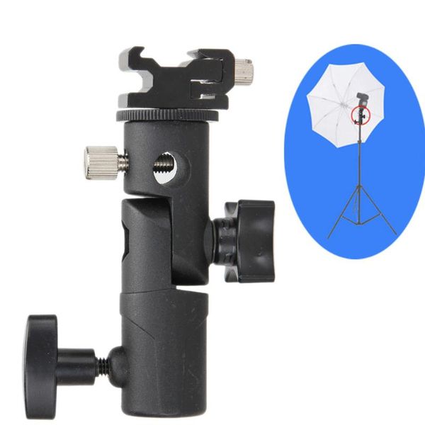 swivel flash shoe umbrella holder for studio light stand bracket type e
swivel flash shoe umbrella holder for studio light stand bracket type e