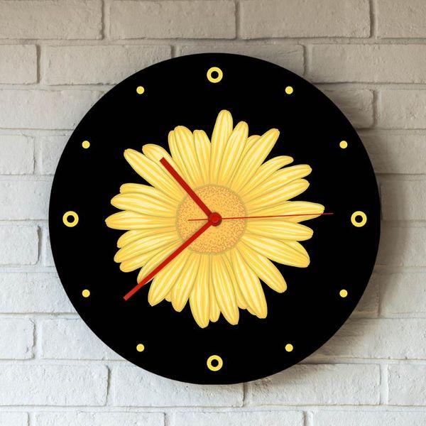 modern design sunflower yellow daisy flower printed large wall clocks watch quiet sweep quartz horologe home decor ing
modern design sunflower yellow daisy flower printed large wall clocks watch quiet sweep quartz horologe home decor ing