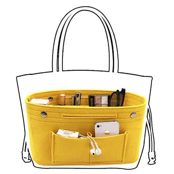 storage bags makeup organizer cosmetic bag felt cloth insert multi-pockets fits in handbag for travel
storage bags makeup organizer cosmetic bag felt cloth insert multi-pockets fits in handbag for travel