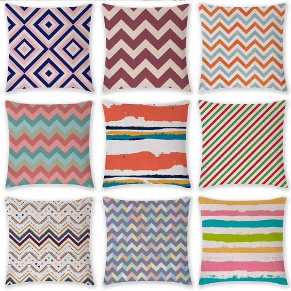 pillow case rainbow strips plaid pillowcase geometric nordic style home supplies 45*45cm square cushion covers
pillow case rainbow strips plaid pillowcase geometric nordic style home supplies 45*45cm square cushion covers