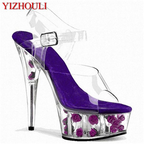 15cm open-toe sandals, pole dance practice heels and party shoes, summer sweet rose waterproof platform sandals, Black
15cm open-toe sandals, pole dance practice heels and party shoes, summer sweet rose waterproof platform sandals, Black