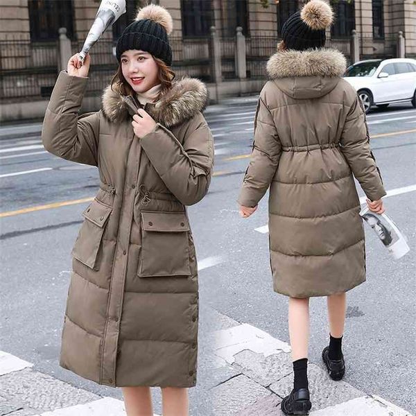 down cotton jacket women casual self-cultivation mid-length over-the-knee thick coat women's clothing 210925, Black
down cotton jacket women casual self-cultivation mid-length over-the-knee thick coat women's clothing 210925, Black