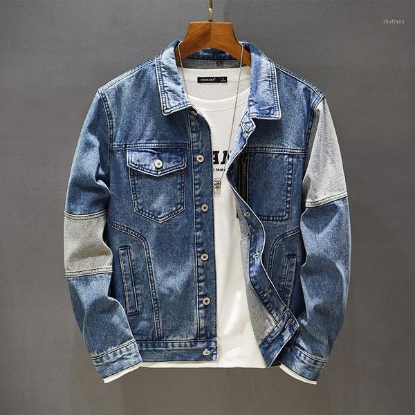 men's jackets fashion stitching denim jacket men slim-fit autumn jean coat hip hop trend skinny streetwear outerwear youth bran, Black;brown
men's jackets fashion stitching denim jacket men slim-fit autumn jean coat hip hop trend skinny streetwear outerwear youth bran, Black;brown