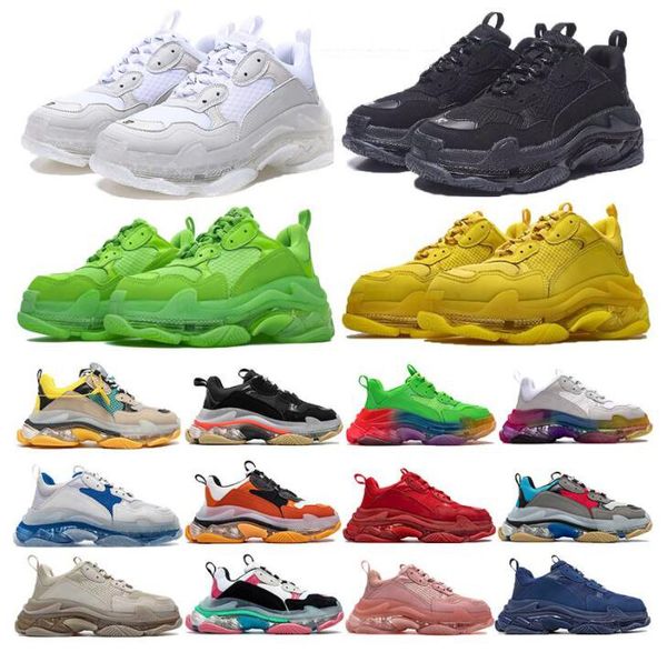 01triple s men women designer casual dad shoes vintage platform sneakers black paris 17fw luxuries tennis flat trainers jogging walking, White;red
01triple s men women designer casual dad shoes vintage platform sneakers black paris 17fw luxuries tennis flat trainers jogging walking, White;red