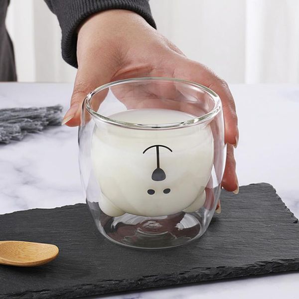 290/260 ml coffee cup double layer heat-resistant glass bear cake towel cartoon creative coffee cup fruit juice milk household
290/260 ml coffee cup double layer heat-resistant glass bear cake towel cartoon creative coffee cup fruit juice milk household