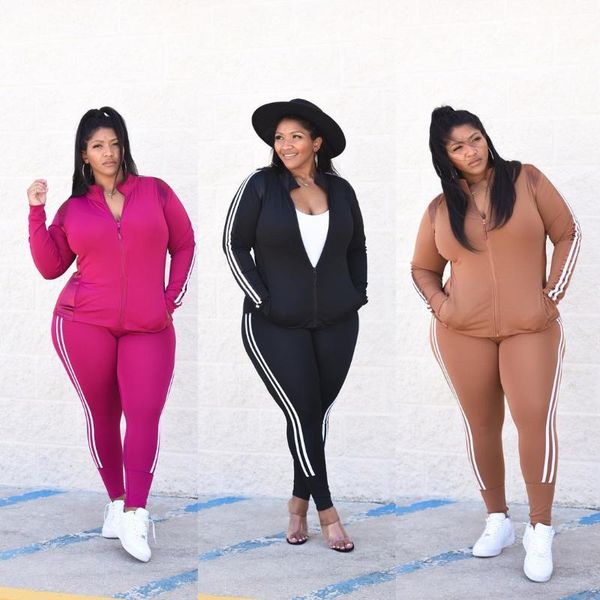 women's pants & capris 2021 fashion plus size quality personalized zipper sports suit, Black;white
women's pants & capris 2021 fashion plus size quality personalized zipper sports suit, Black;white