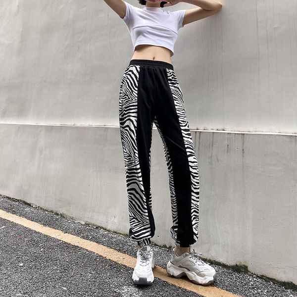 2021 autumn new stitching contrast black white stripes waist fashion joker trousers women bottoms pants sweatpants feii
2021 autumn new stitching contrast black white stripes waist fashion joker trousers women bottoms pants sweatpants feii