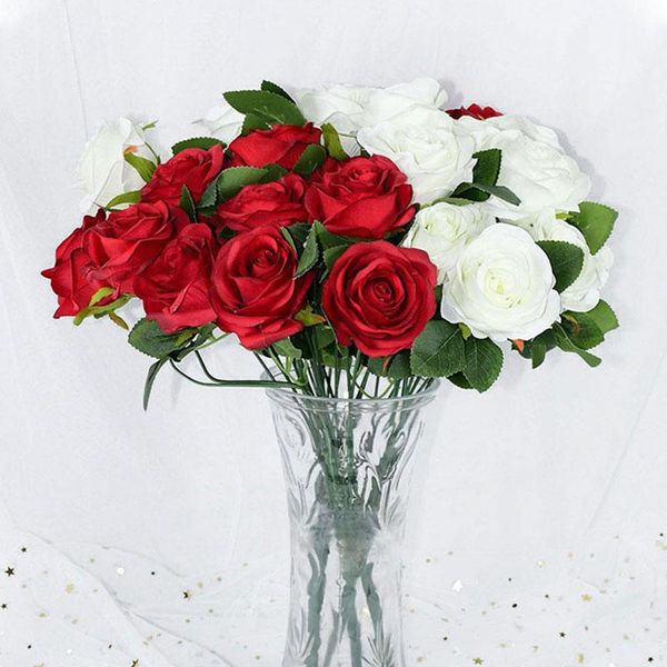 decorative flowers & wreaths 10pcs/bouquet artificial silk flower romantic rose diy red white blue fake for home wedding birthday decor plan
decorative flowers & wreaths 10pcs/bouquet artificial silk flower romantic rose diy red white blue fake for home wedding birthday decor plan