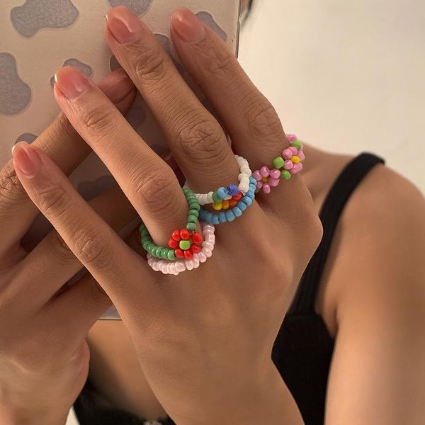 wedding rings bohemian 5 piece set multicolor arcylic knit beaded for women girls contrasted small floral charm lovely jewelry, Slivery;golden
wedding rings bohemian 5 piece set multicolor arcylic knit beaded for women girls contrasted small floral charm lovely jewelry, Slivery;golden