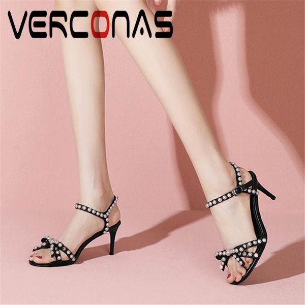 dress shoes verconas 2021 sweet woman sandals women pumps genuine leather pearl decoration summer square toe high heeled, Black
dress shoes verconas 2021 sweet woman sandals women pumps genuine leather pearl decoration summer square toe high heeled, Black
